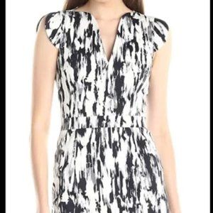 NWT French Connection Sheath Black/White Dress